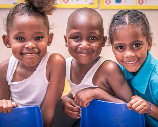 Students laughing together